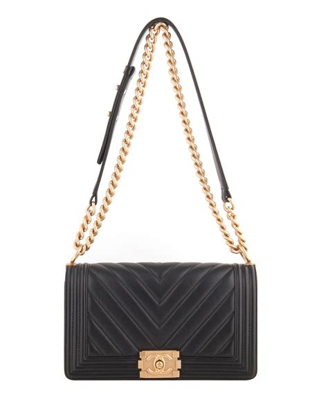 chanel boy black quited and chevron|sac Chanel boy authentique.